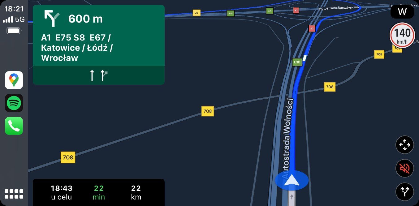 Google Maps ograniczenie prędkości