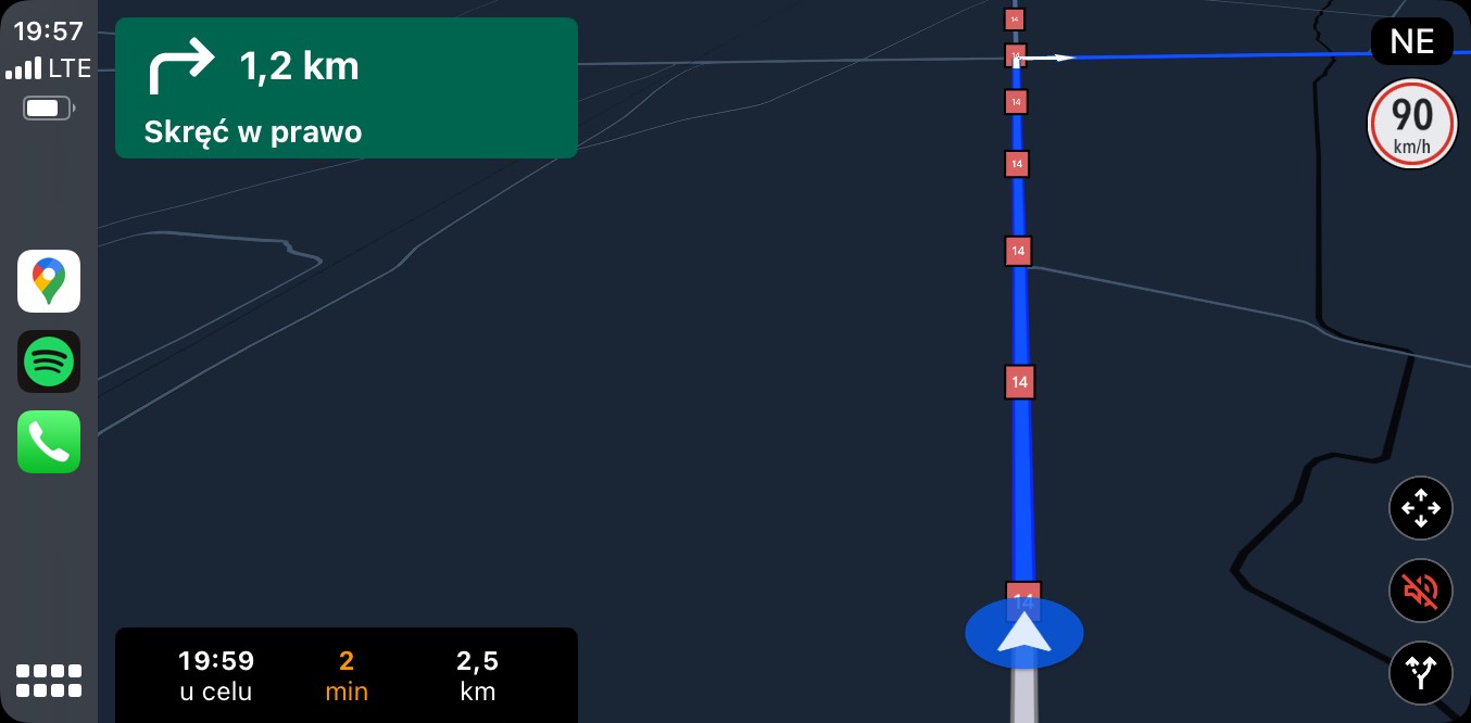 Google Maps ograniczenie prędkości