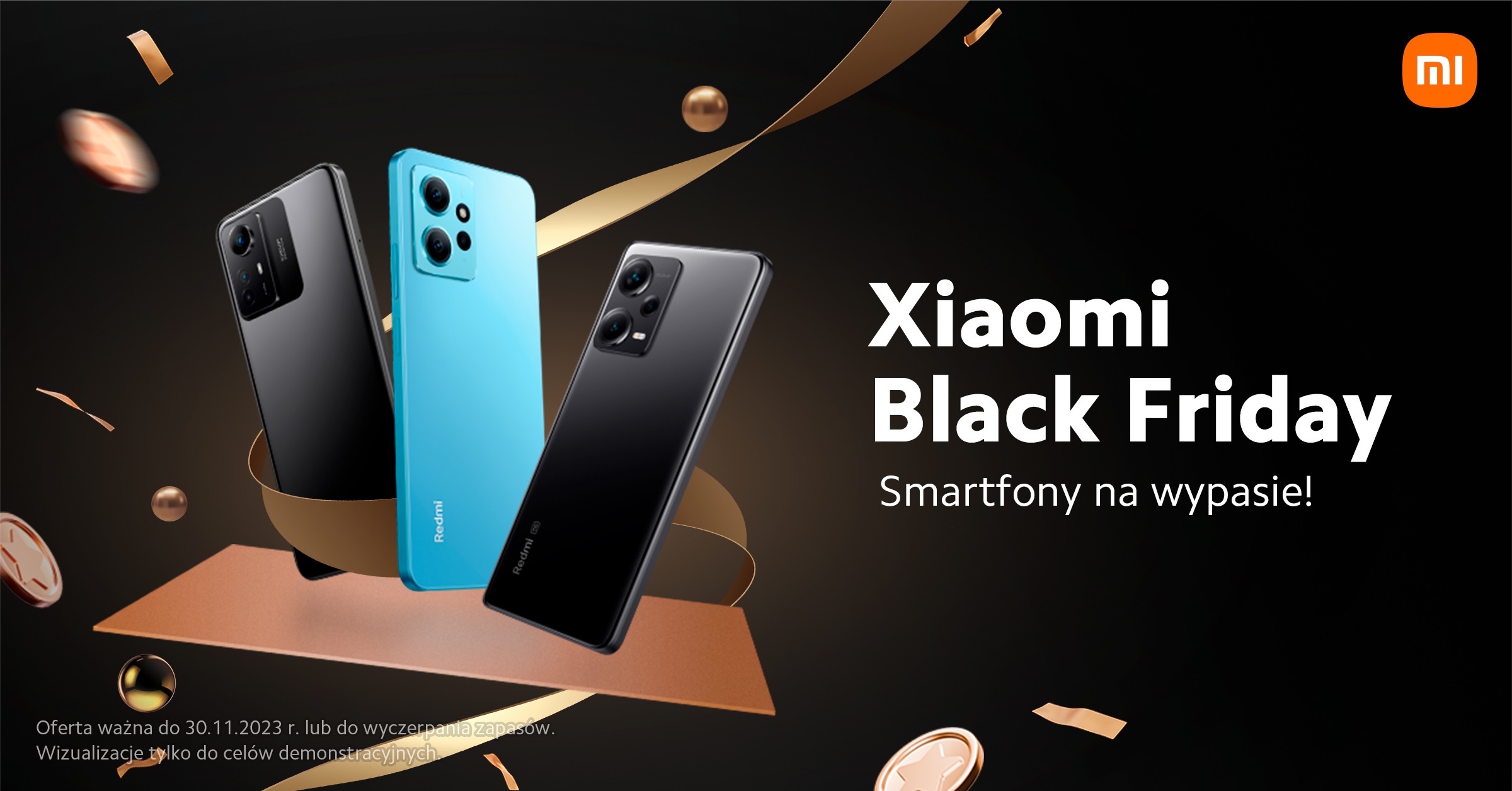promocja na smartfony Xiaomi na Black Friday 2023