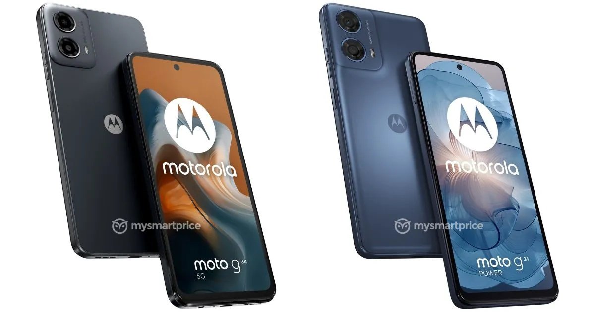 Motorola moto g34 5G moto g24 power