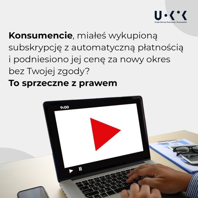 UOKiK Urząd Ochrony Konkurencji i Konsumentów subskrypcje postępowanie wyjaśniające