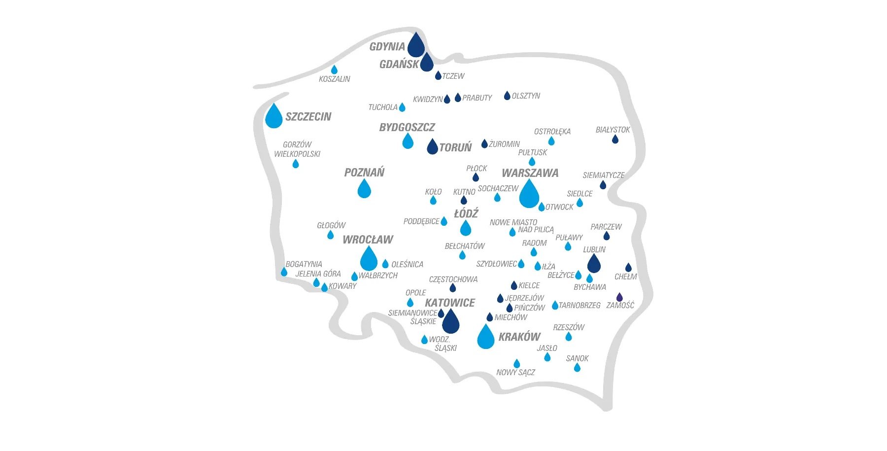 laboratoria ALAB mapa Polska