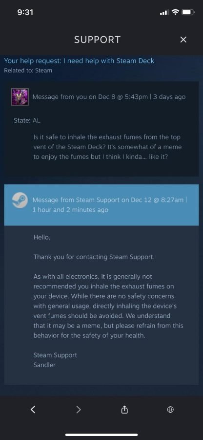 steam deck zapach zrzut ekranu