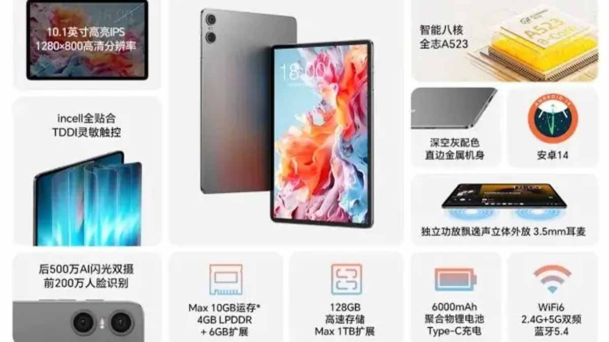 specyfikacja tabletu Teclast P30T specs