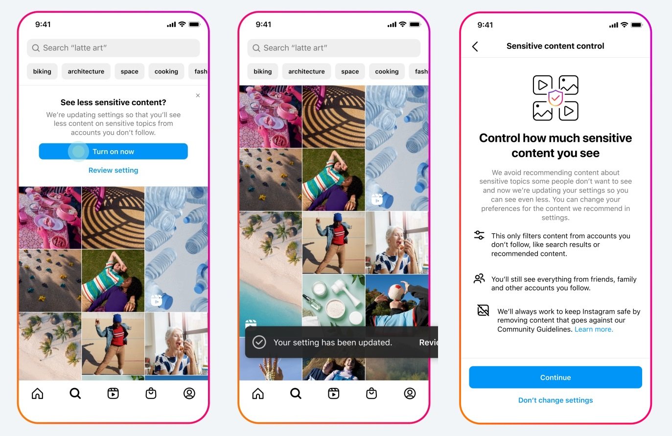 Meta Facebook Instagram blokowanie nieodpowiednich treści dla nastolatków