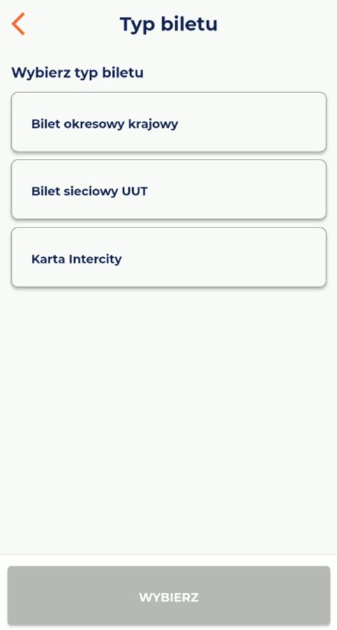Aplikacja PKP Intercity nowe funkcje