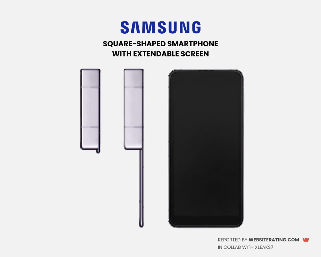 Kwadratowy telefon Samsung