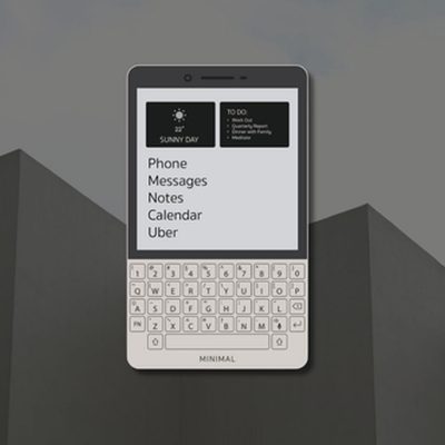 minimal phone koncept smartfona