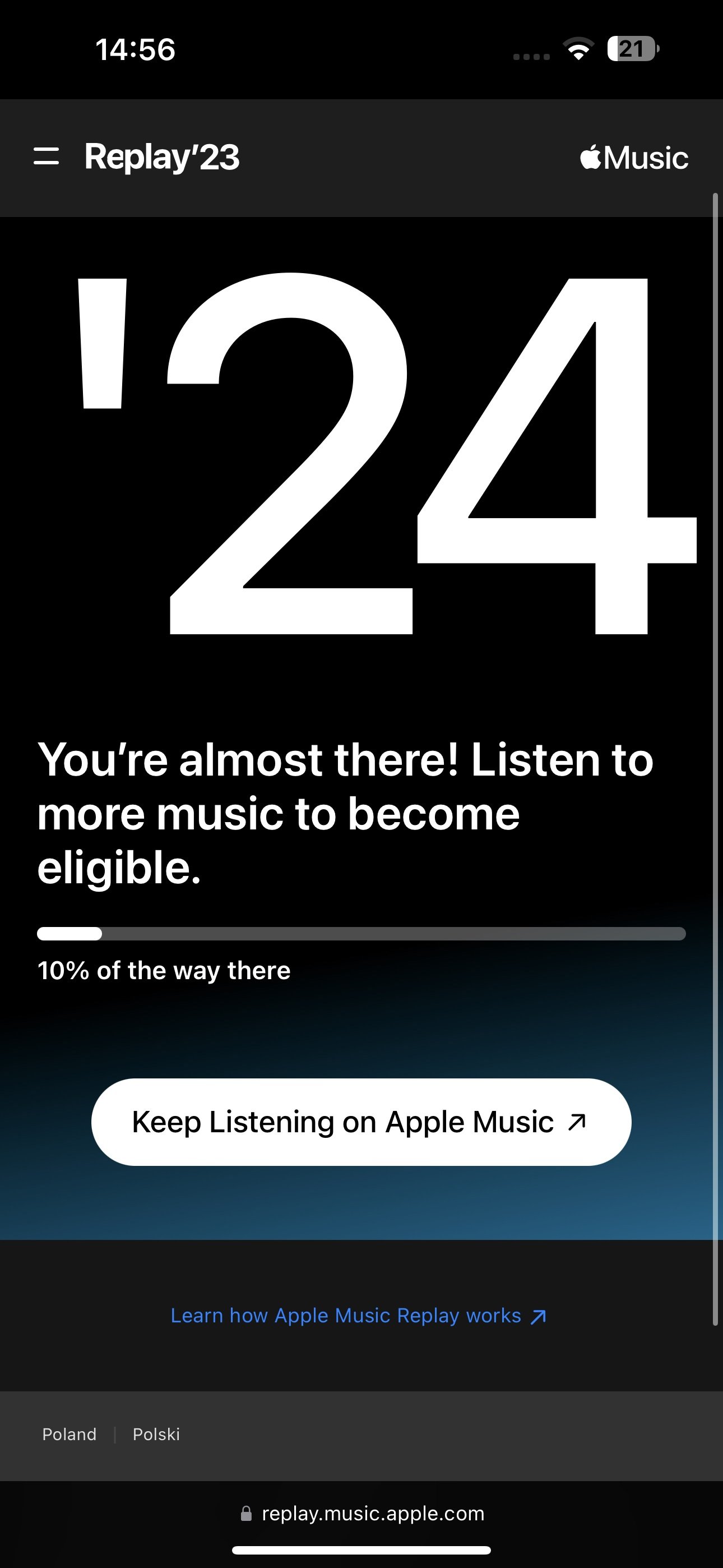 Playlista Replay 2024 już dostępna w Apple Music