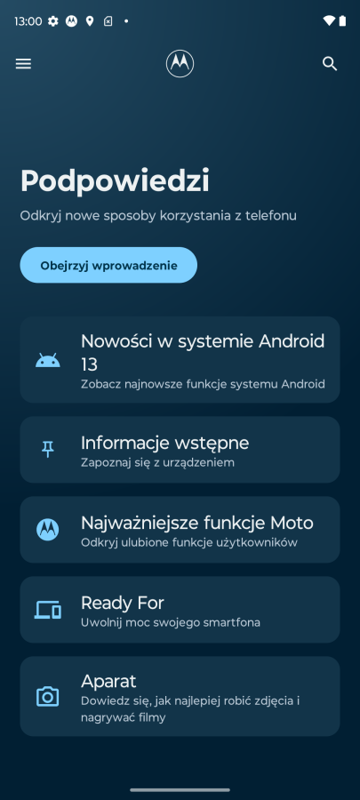 Recenzja motorola moto g84 5G - system