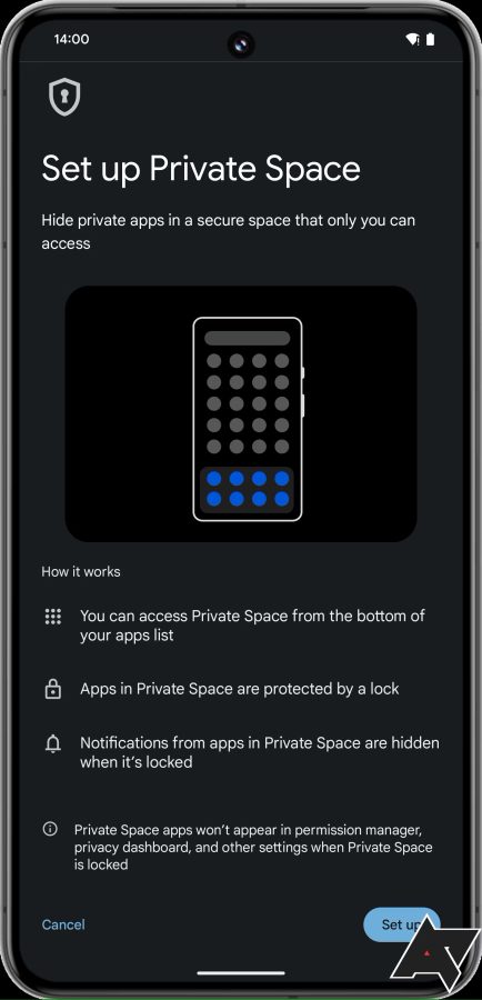 Android 15 Private Space