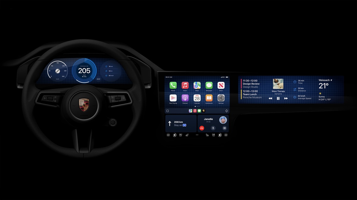 Apple CarPlay nowej generacji Porsche