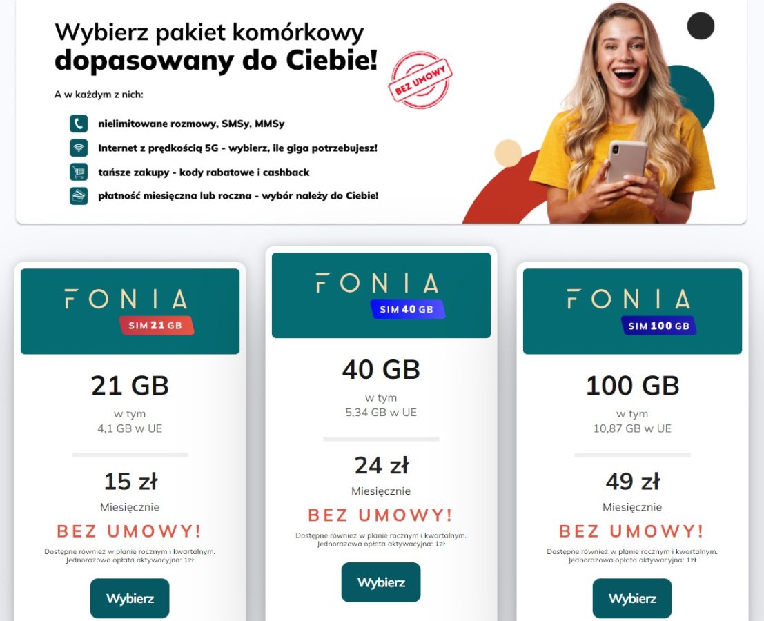 abonament Fonia oferta cennik pakiety 2.2024 fot. Tabletowo.pl