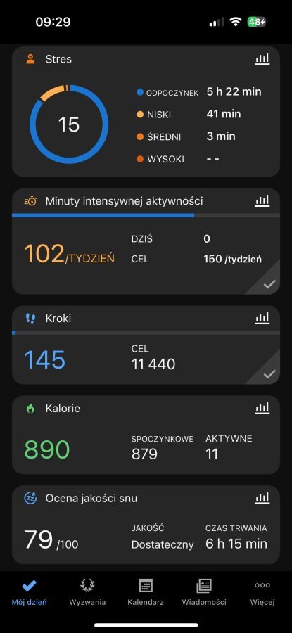 Garmin aplikacja iOS