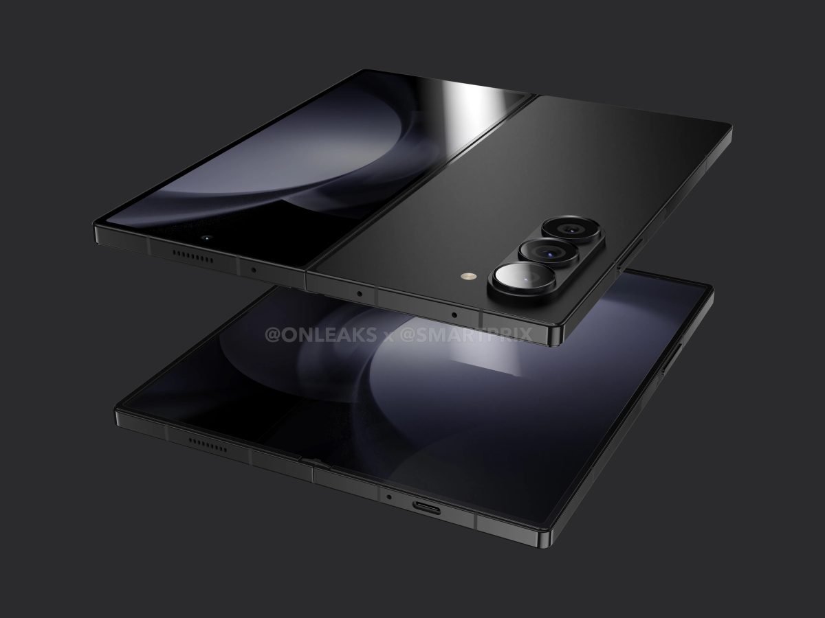 składany smartfon Samsung Galaxy Z Fold 6 ("Ultra"?) render