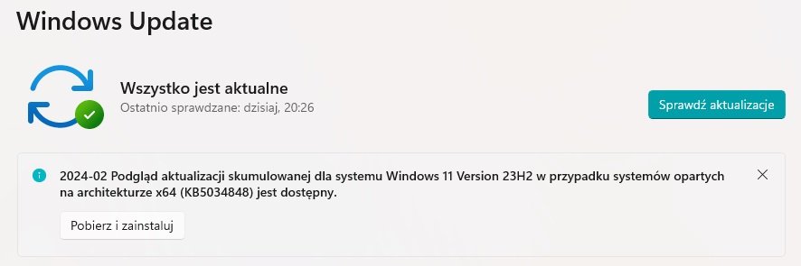 aktualizacja Microsoft Windows 11 Moment 5 update fot. Tabletowo.pl