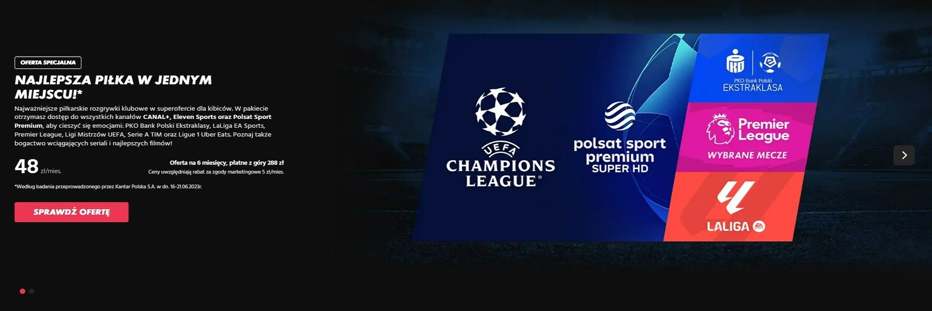 Liga Mistrzów Canal+ Online promocja