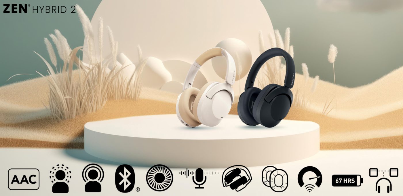 Creative Zen Hybrid 2 - cechy słuchawek