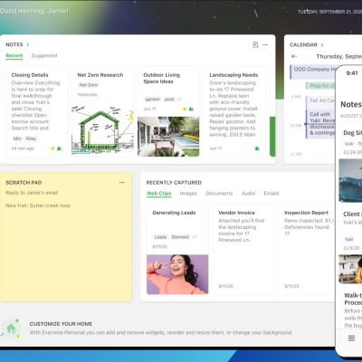 Aplikacja Evernote na PC i mobile