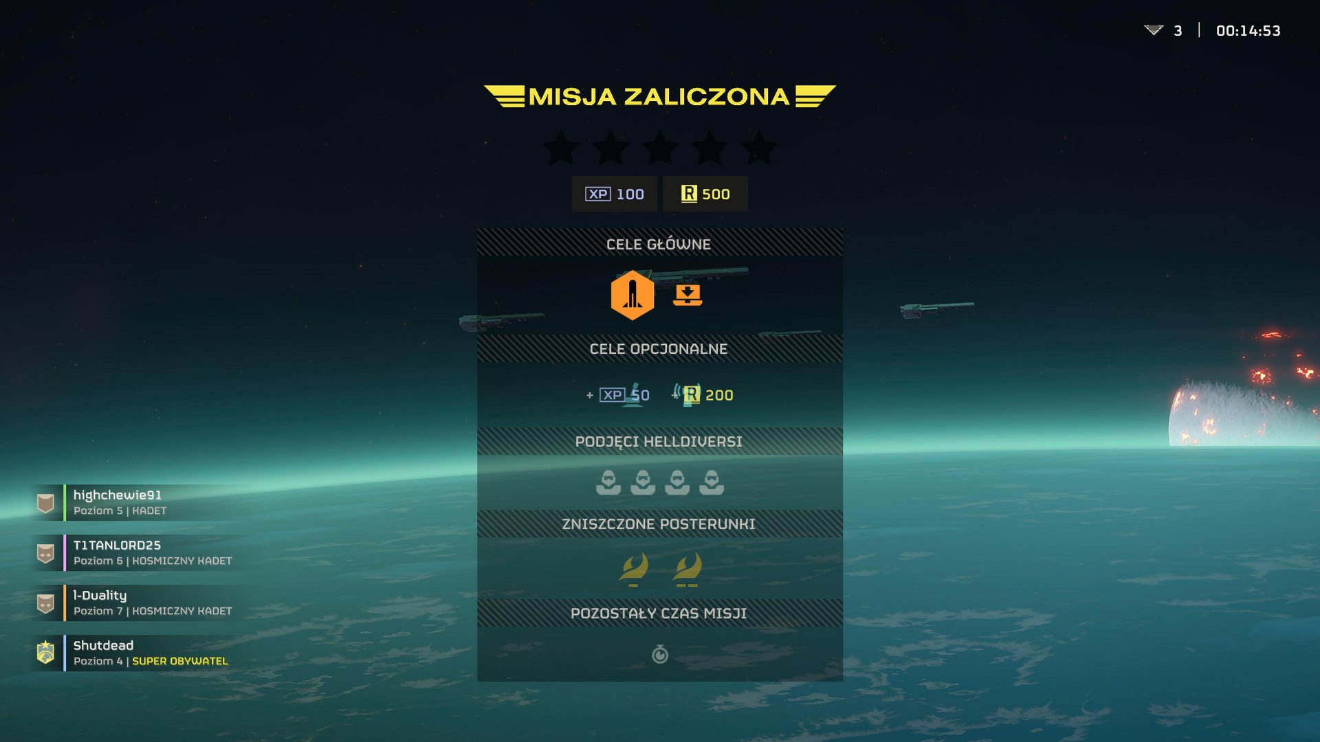 helldivers 2 podsumowanie misji