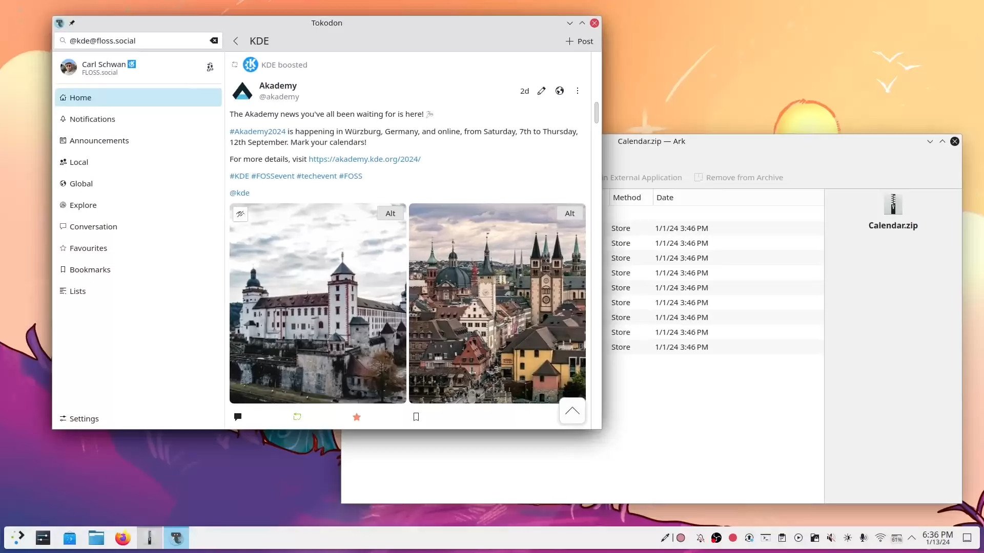 KDE Plasma 6 - okna