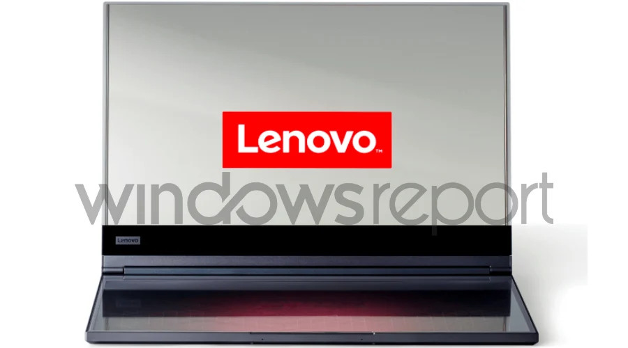 Przezroczysty laptop Lenovo w pełnej krasie