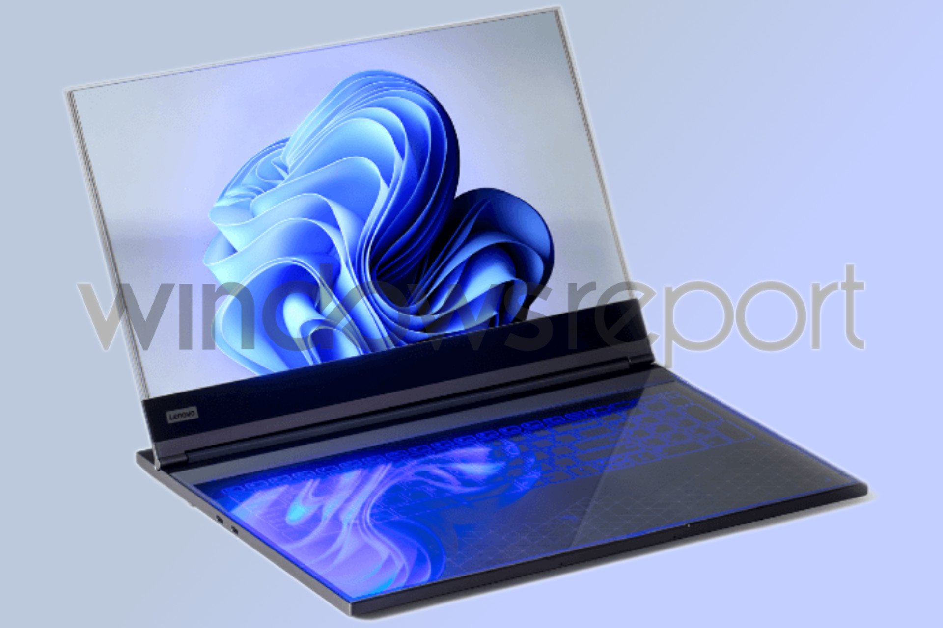 Przezroczysty laptop Lenovo