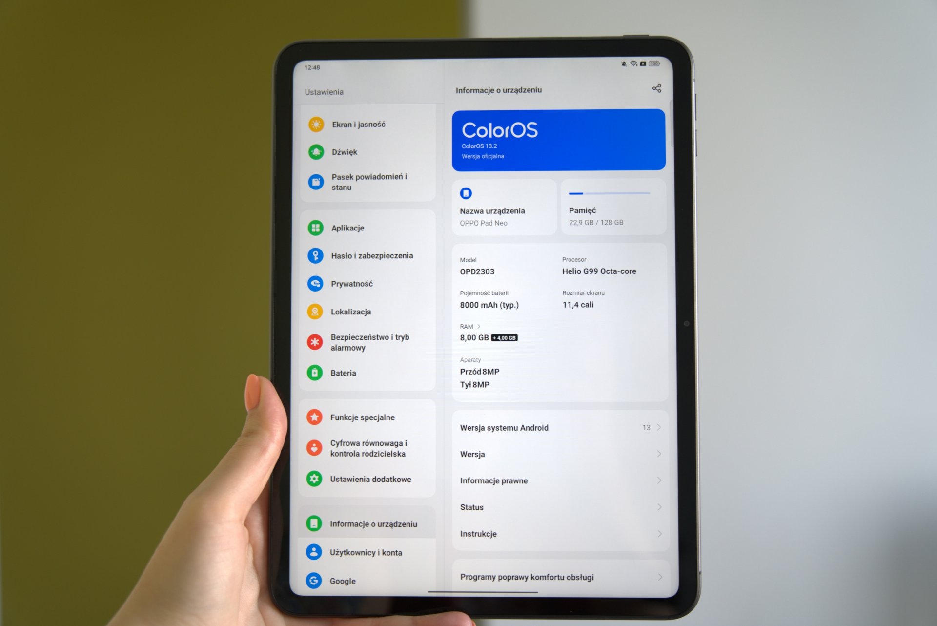 tablet OPPO Pad Neo