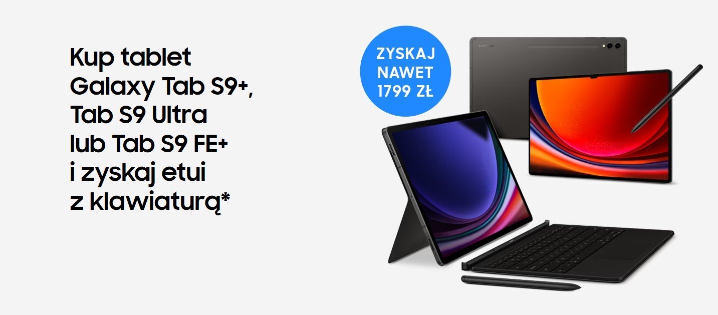 Promocja na tablet z etui Samsung