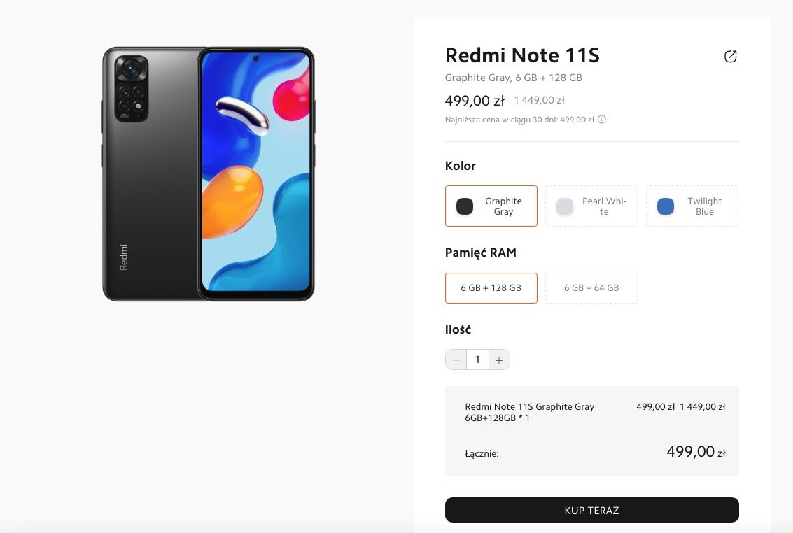 Xiaomi Redmi Note 11S