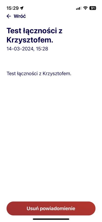 Poczta Polska aplikacja Pocztex Mobile powiadomienie fot. Tabletowo.pl