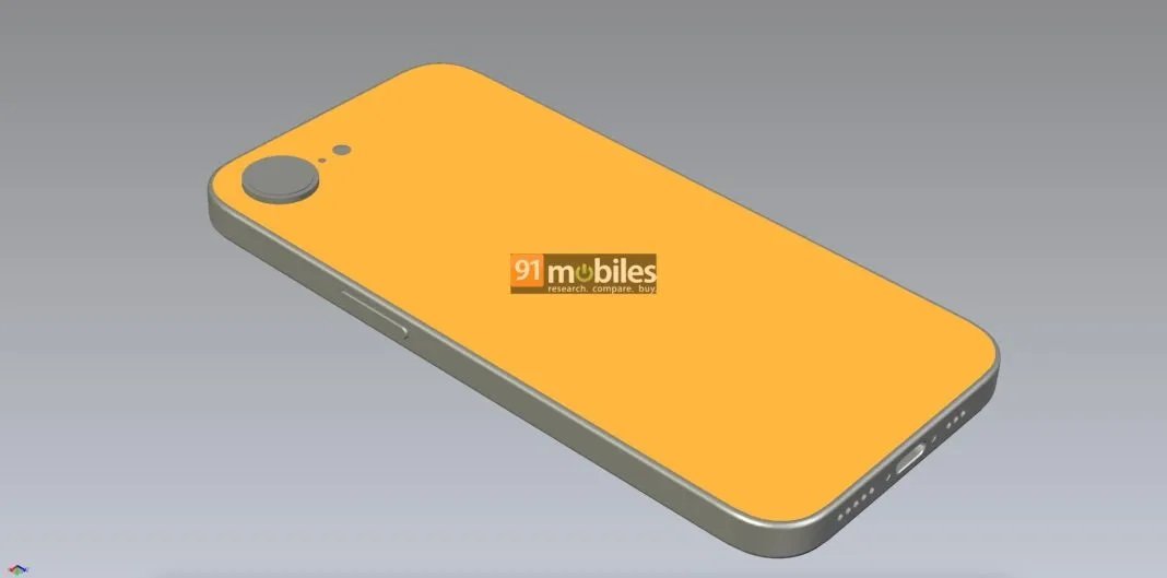 rendery smartfona iPhone SE 4. generacji