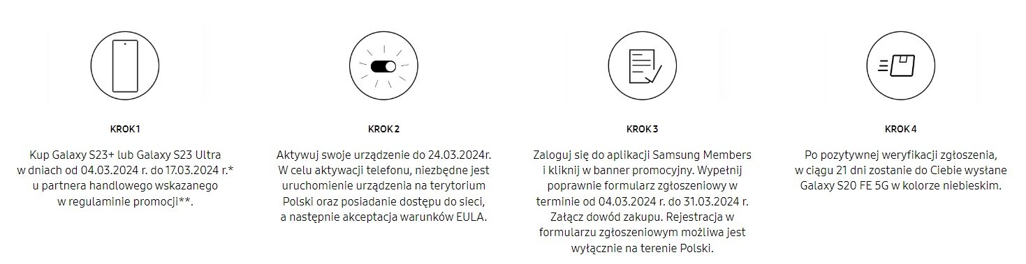 promocja Samsung Galaxy S20 FE 5G w prezencie 03.2024 fot. Tabletowo.pl