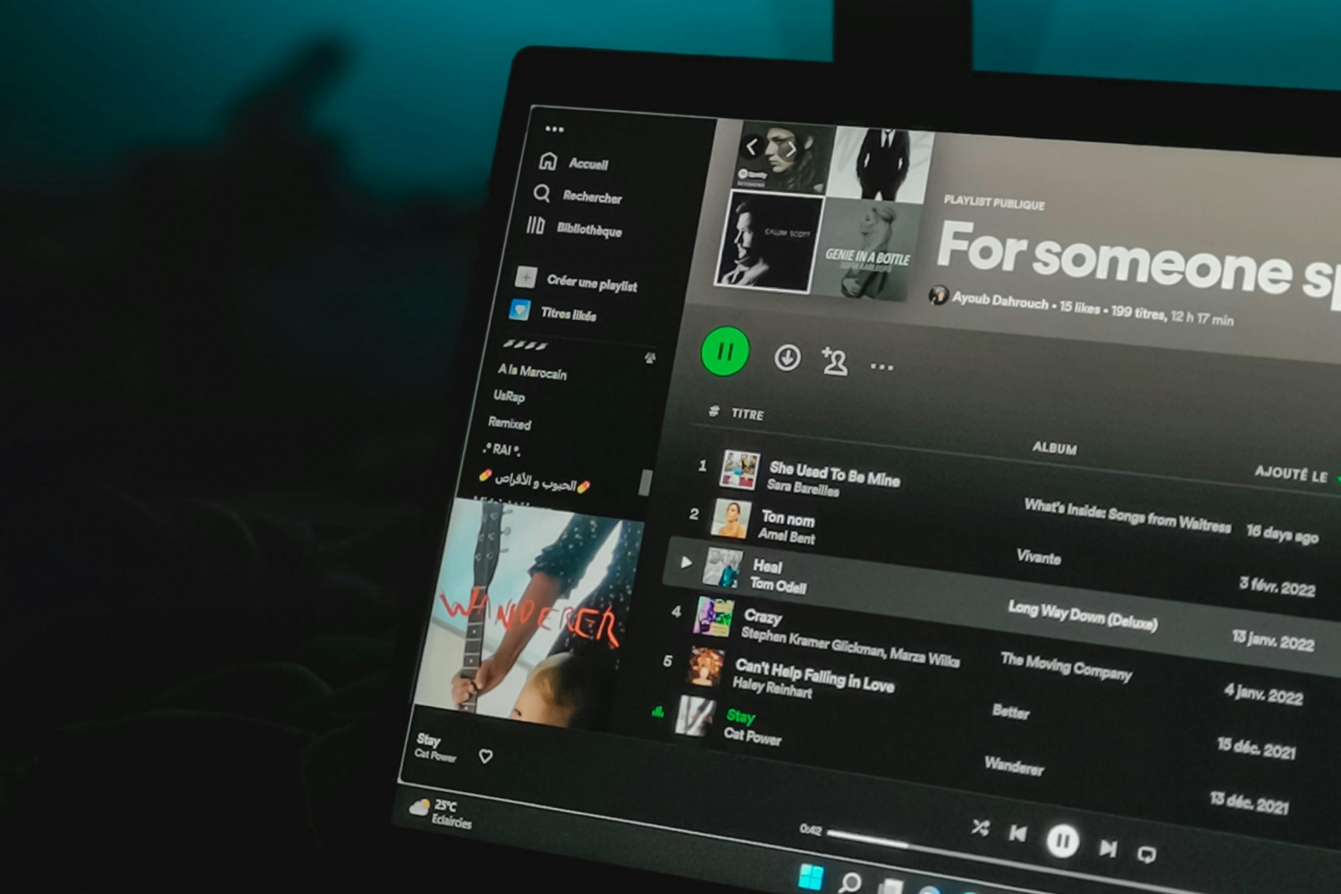 Spotify na komputerze