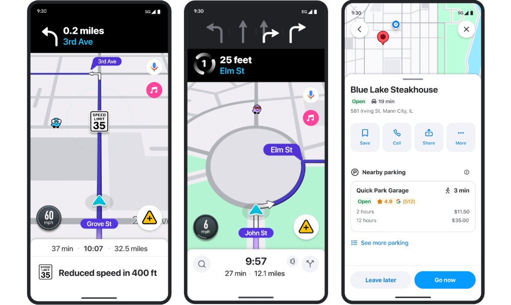 Nowości w aplikacji Waze (2024) screeny