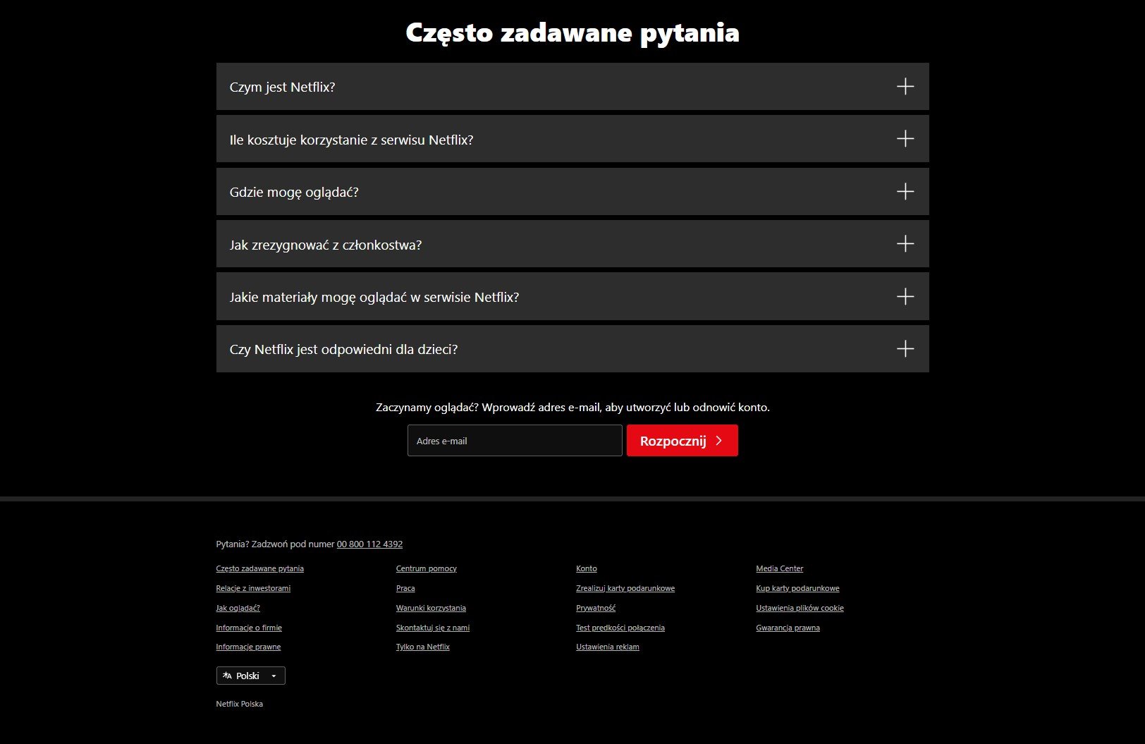 Strona Netflix