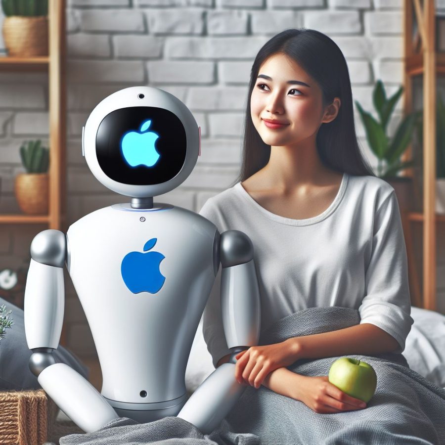 Wizja robota Apple (wygenerowane za pomocą AI / Microsoft Copilot)