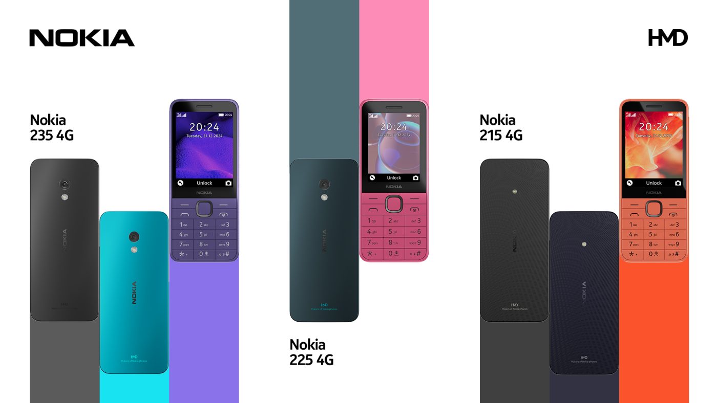telefony HMD Nokia 215 4G Nokia 225 4G Nokia 235 4G