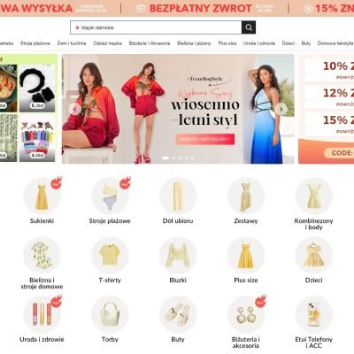 Shein strona główna 26.04.2024 fot. Tabletowo.pl