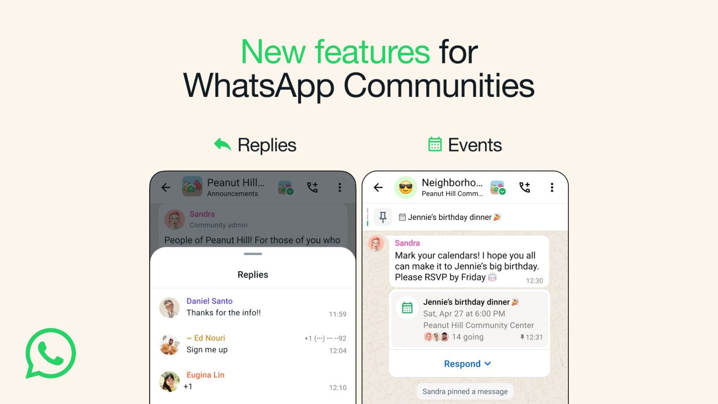 WhatsApp-spolecznosci-wydarzenia-nowe-funkcje