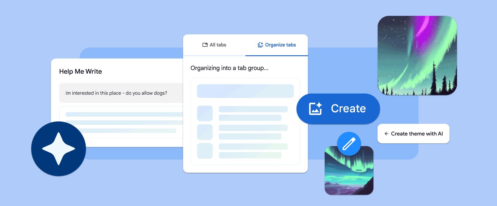 Sztuczna inteligencja w przeglądarce Chrome (źródło: Google)