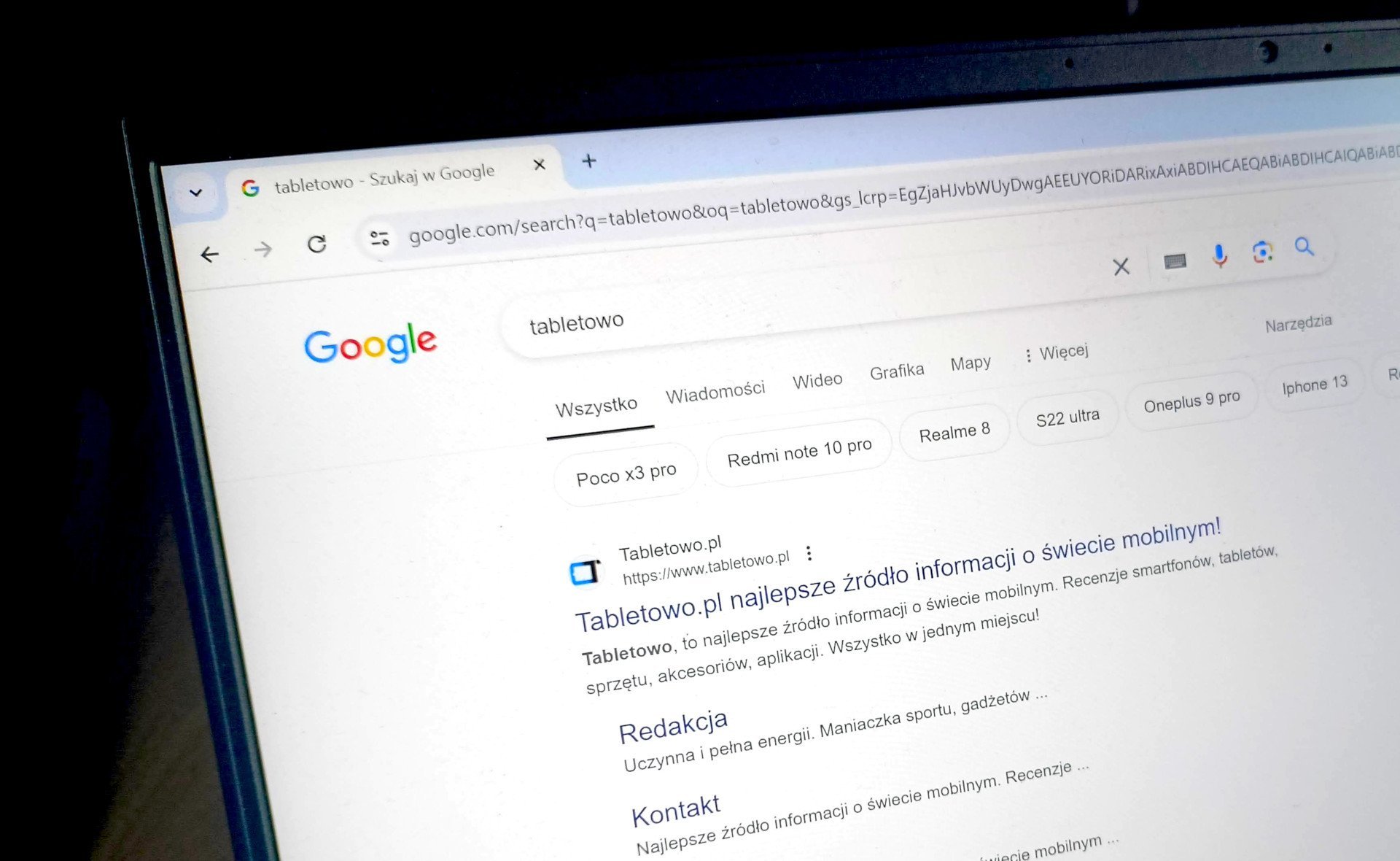 Google Tabletowo laptop