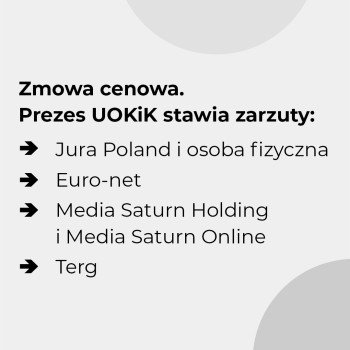 media expert rtv euro agd jura ekspresy do kawy zarzuty uokik 2024