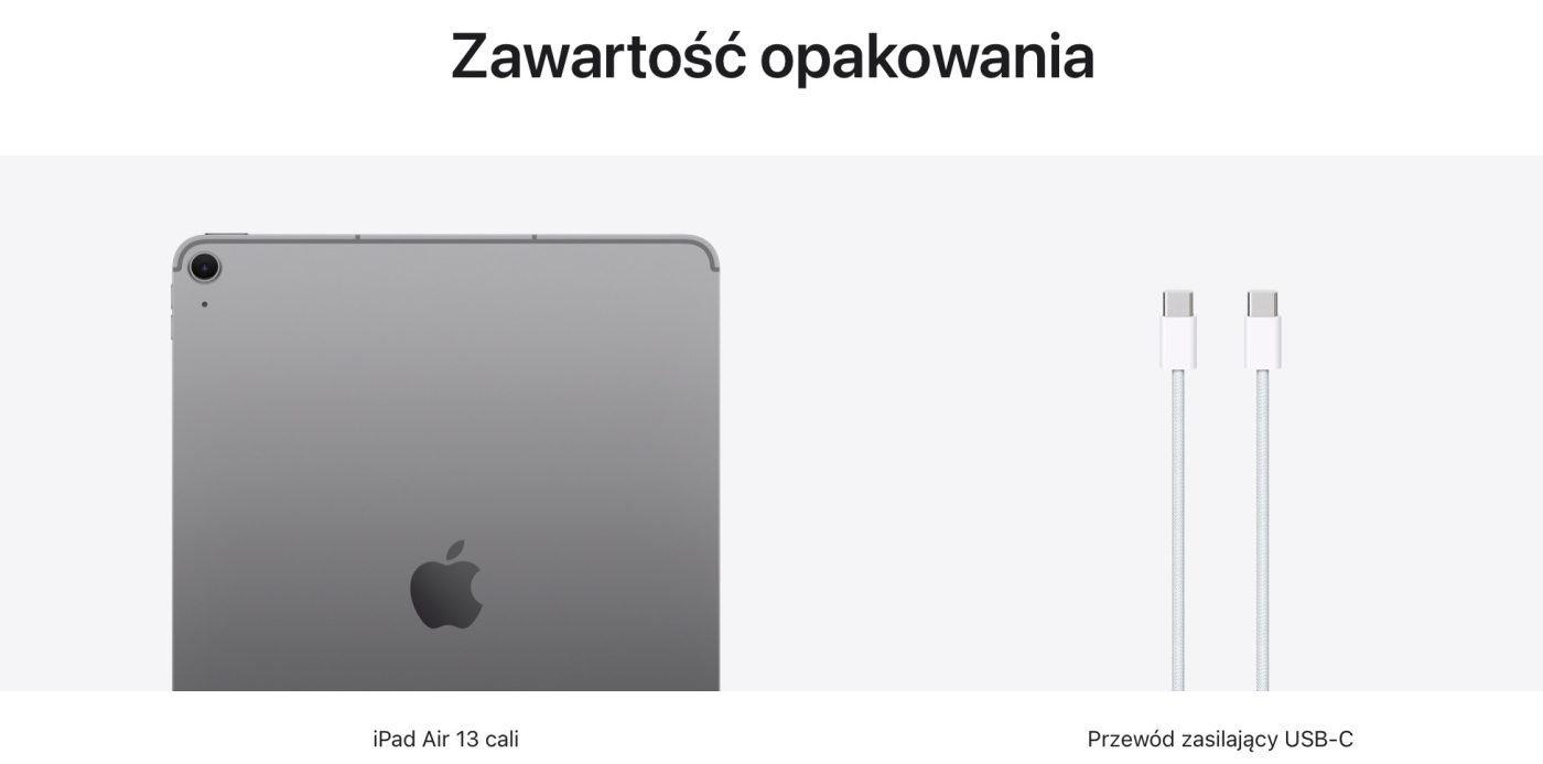 Nowy iPad Air zawartość opakowania