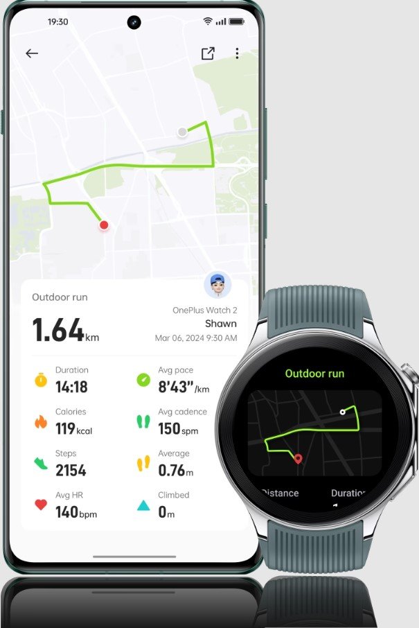 Funkcjonalność zegarka Watch 2 (źródło: OnePlus)