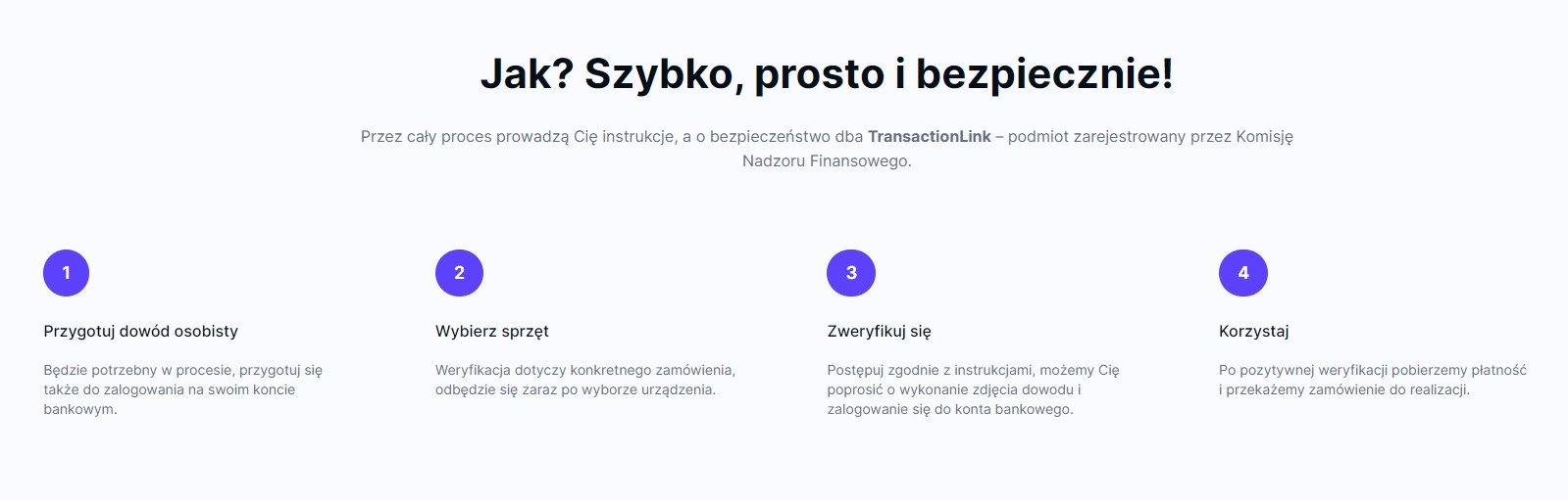 Etapy weryfikacji w Plenti