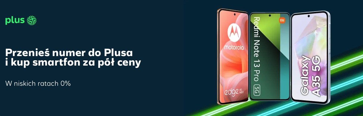 Plus smartfon za pół ceny