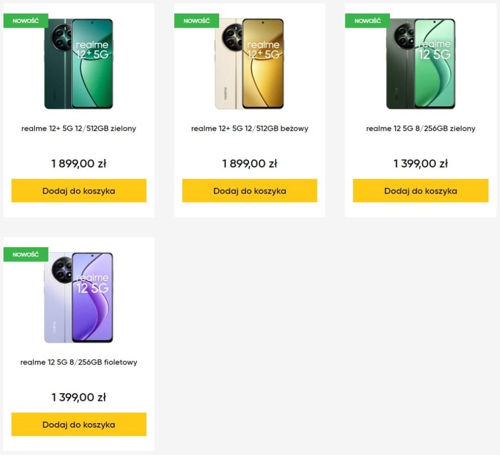 Realme 12 5G Realme 12+ 5G polska cena fot. Tabletowo.pl