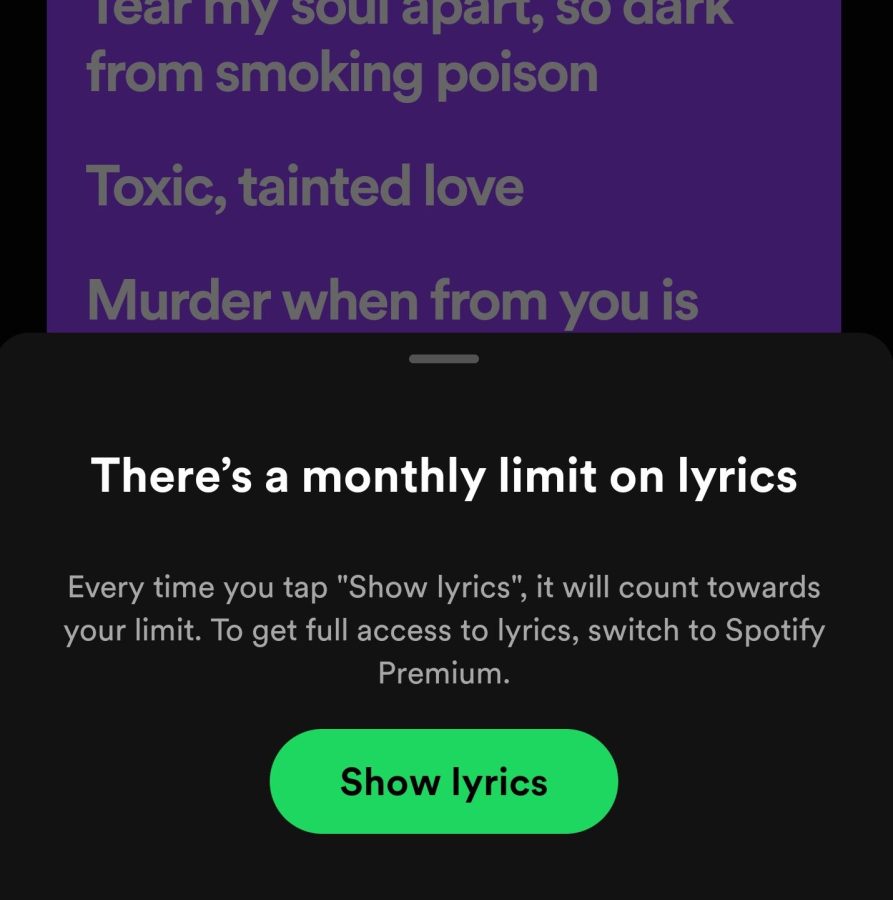 Spotify tekst piosenki tylko dla subskrybentów Premium