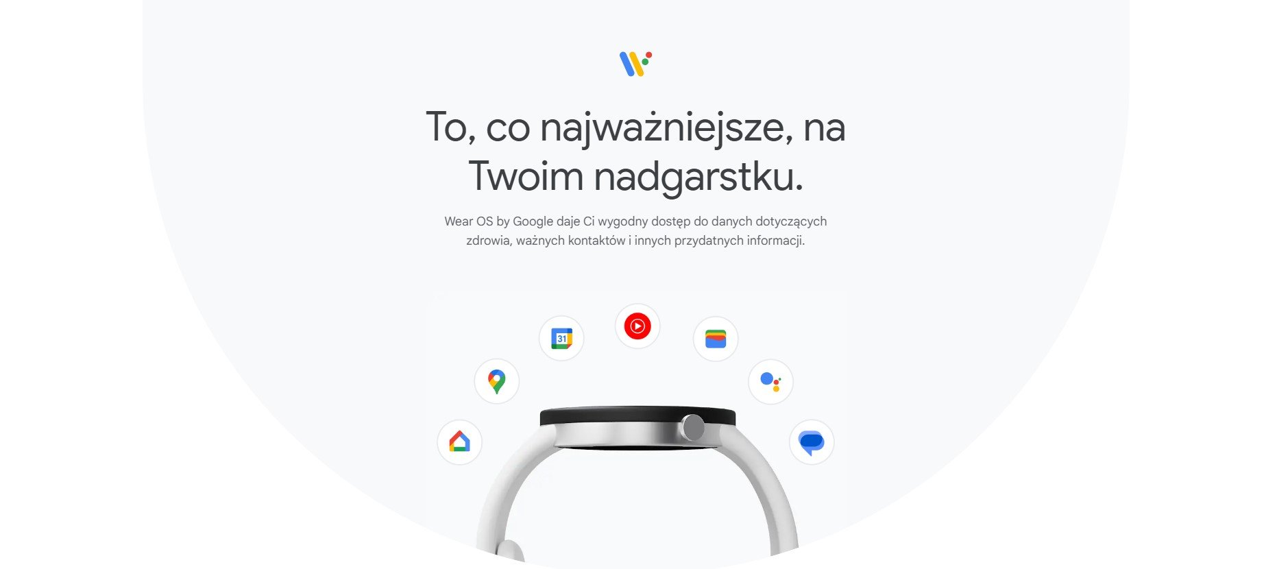 System smartwatchy Wear OS (źródło: Google)
